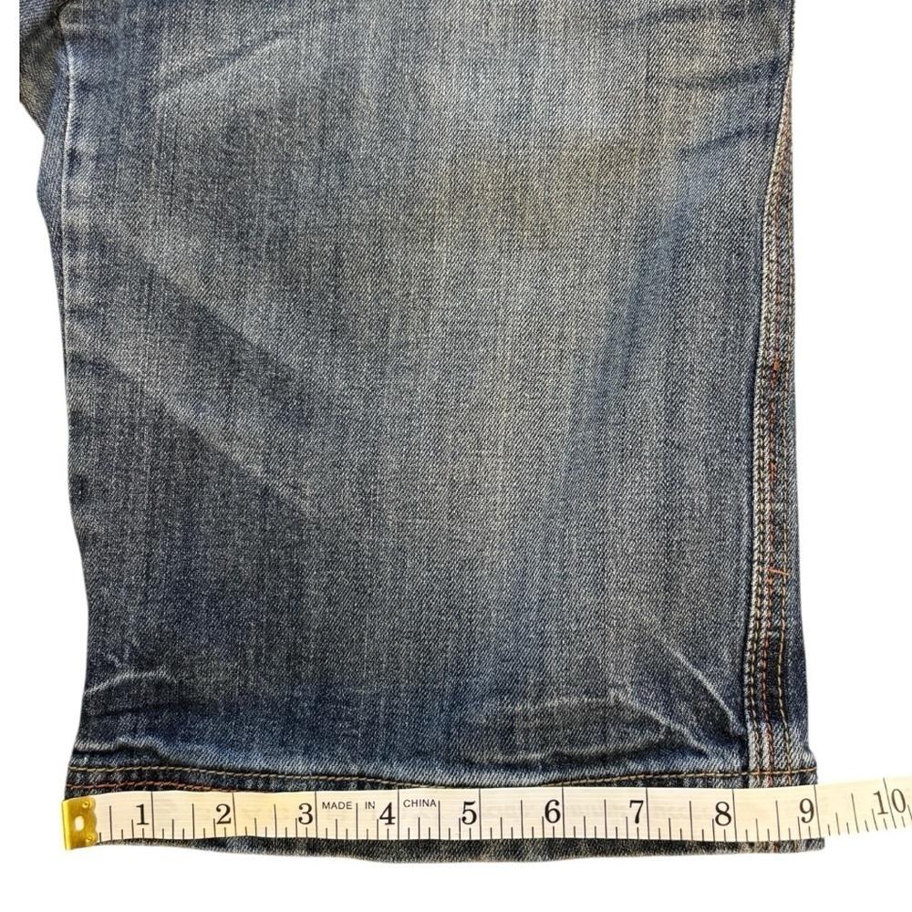 Vintage Farlow Jeans Low Rise Shorts Bermuda Style Embroidered Size 11 Juniors - Picture 6 of 12